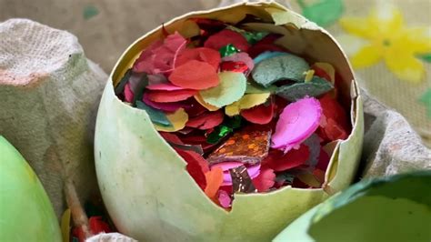Families celebrate Easter tradition with colorful confetti-filled eggs ...