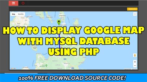 Display Google Map with MySQL Database using PHP | SourceCodester