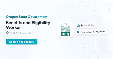 Benefits and Eligibility Worker @ Oregon State Government | Simplify Jobs