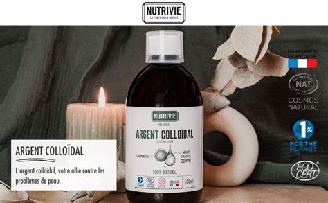Argent Colloïdal 500 ML - 20 PPM & 100% Naturel - Très Haute Qualité ...