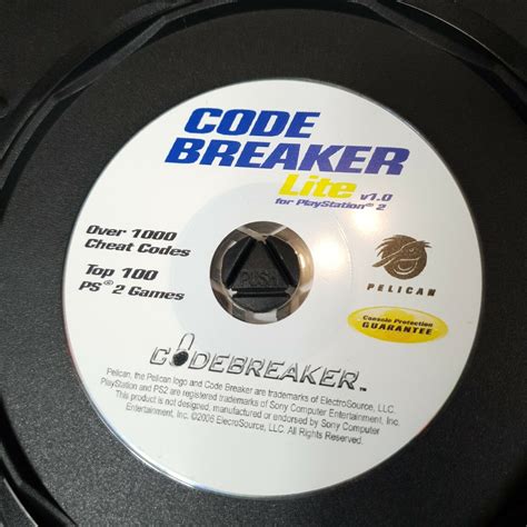 Code Breaker Lite V1.0 (Sony Playstation 2 PS2) Pelican Over 1,000 ...