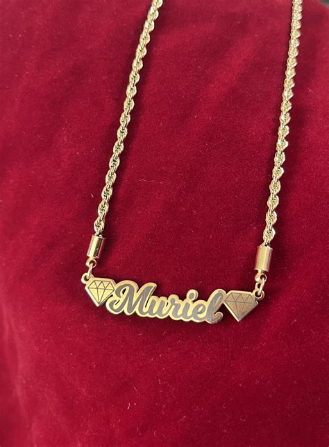 Bijoux personnalisés en acier inoxydable - Blue Diamond