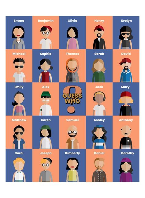 an illustrated poster with the names of people in different ages and ...