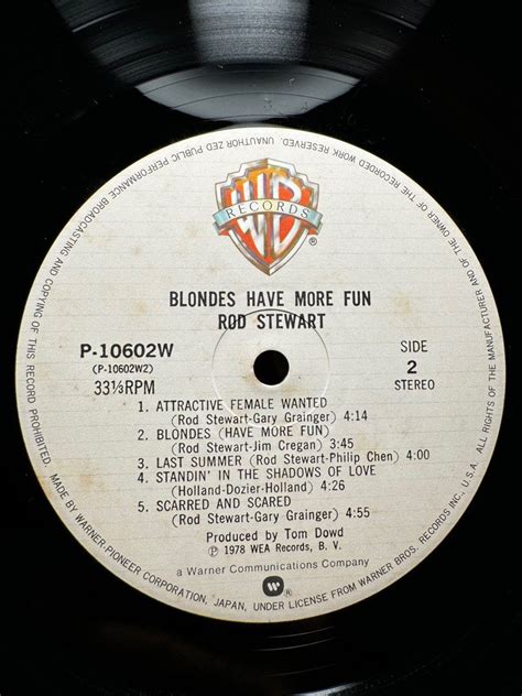 Rod Stewart-Blondes Have More Fun-Vinyl Records, Hobbies & Toys, Music ...