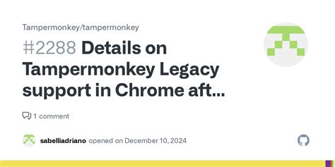 Details on Tampermonkey Legacy support in Chrome after Manifest V3 ...