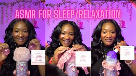ASMR for sleep and relaxation ♡ - YouTube