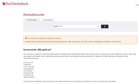 Telefonnummer: Rückwärtssuche und Identifizieren der Teilnehmer
