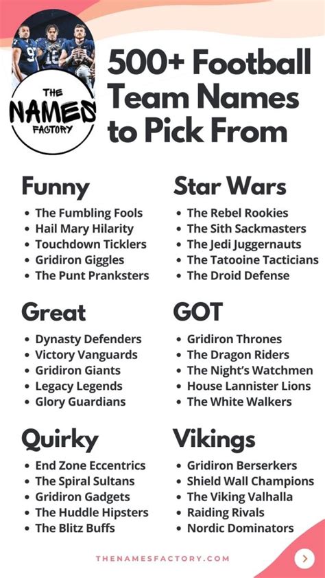 500+ Creative Football Team Names to Inspire Your Squad