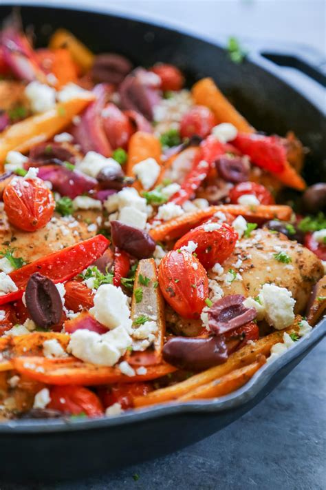 Skillet Mediterranean Chicken - Dash of Sanity