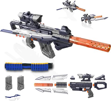 Toy Sniper Rifle for Nerf Guns Automatic Machine Gun, 100+ Styles Toy Foam Blasters & Guns, Toy Gun for Kids Ages 8-12, Gift for Birthday, Christmas