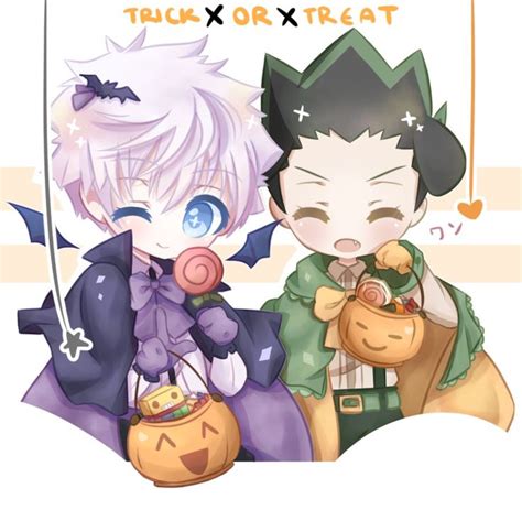 Killua and Gon Halloween by Neyruu | Hunter x hunter, Hunter anime, Killua