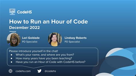 CodeHS Webinar: How to Run an Hour of Code with CodeHS