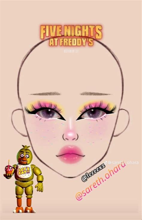 Chica fnaf makeup | Maquillaje para cosplay, Maquillaje de ojos ...