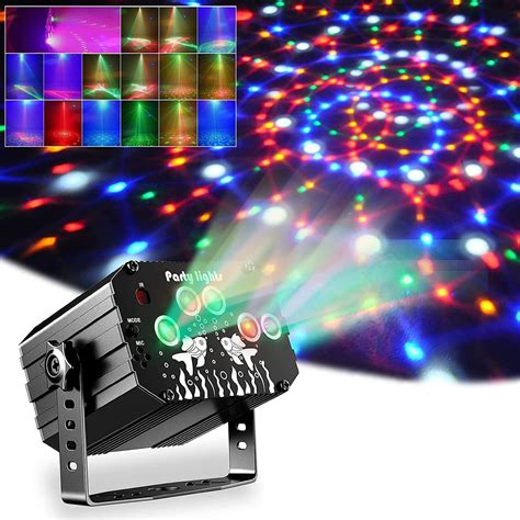 Dj Disco Party Light, Sound Activated Disco Strobe Lights Stage Effects ...