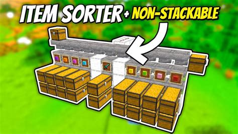 Item Sorter + Non-Stackable Filter - Minecraft Tutorial (Java Edition)
