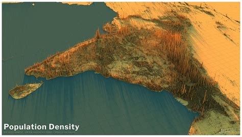 3D Map The World S Largest Population Density Centers | Visual Capitalist