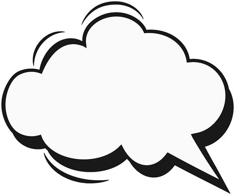 Speech balloon PNG transparent image download, size: 8000x6669px