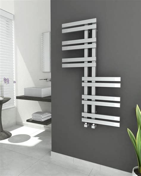 ZHIA Designer Chrome Towel Radiator - 600mm Wide 1000mm High | Towel ...