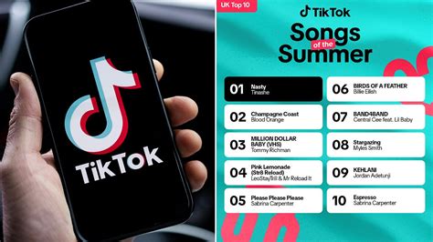 Revealed: The most popular TikTok songs in the UK this summer - with ...