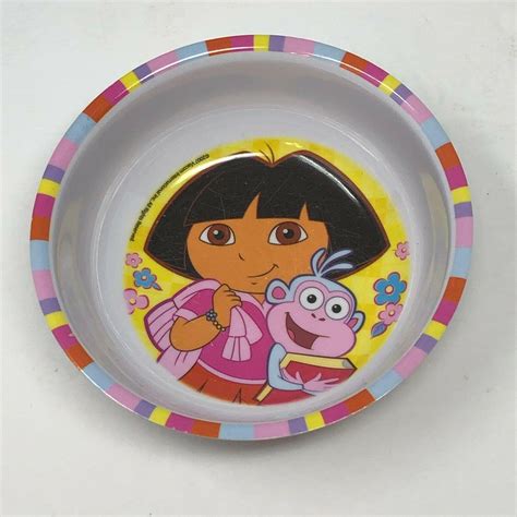 Zak Designs Dora The Explorer Children's Melamine Plastic Cereal Bowl ...