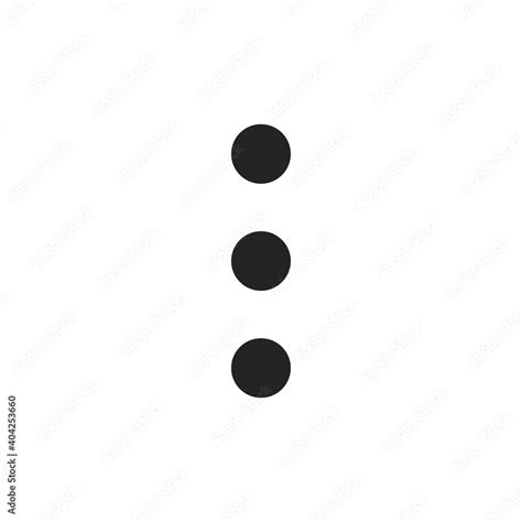 More vertical icon. Three dots button symbol modern, simple, vector ...
