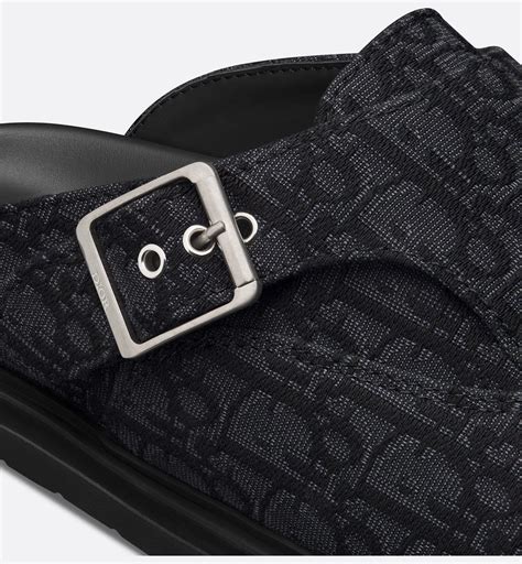 Dior Aqua Mule Black Dior Oblique Jacquard | DIOR