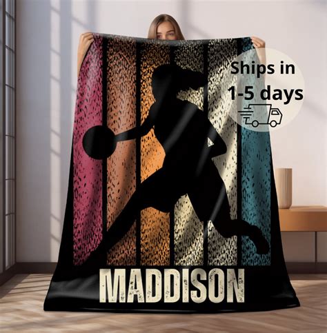 Personalized Basketball Blanket for Girl, Basketball Girl Custom ...
