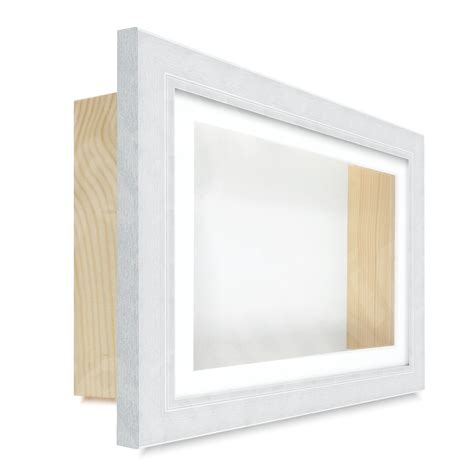 Extra Deep Shadow Box Frame for 3D Object Framing Display, Silver with ...