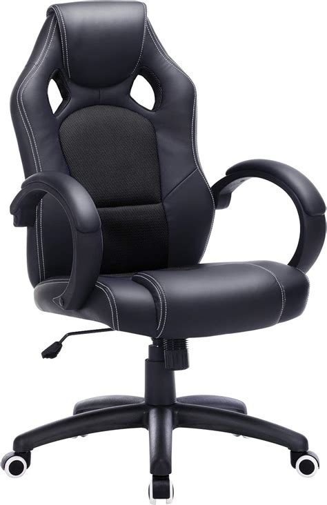 SONGMICS Fauteuil de Bureau pivotant en PU avec Fonction d'inclinaison ...