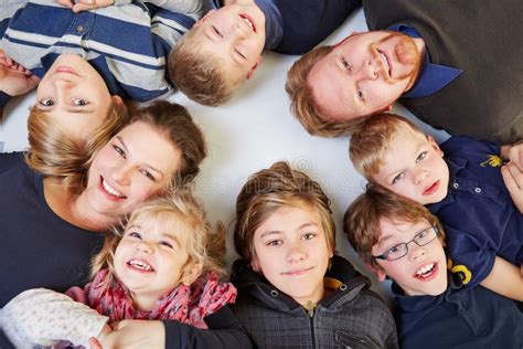 Family with many children stock photo. Image of people - 28288922