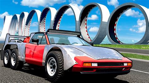 Impossible Stunts in the WEIRDEST Cars! (BeamNG)