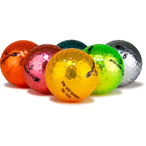 Chromax Metallic Color Logo Overrun M5 Golf Balls - 6-Pack - Golfballs.com