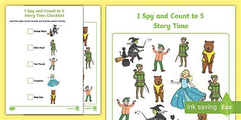 👉 I Spy and Count to 5 Story Time Activity - Twinkl