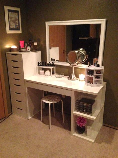 ikea vanity desk how to organize your vanity new home ideas rock ...
