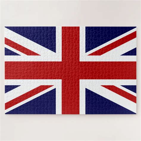 Union Jack Flag of UK Jigsaw Puzzle | Zazzle