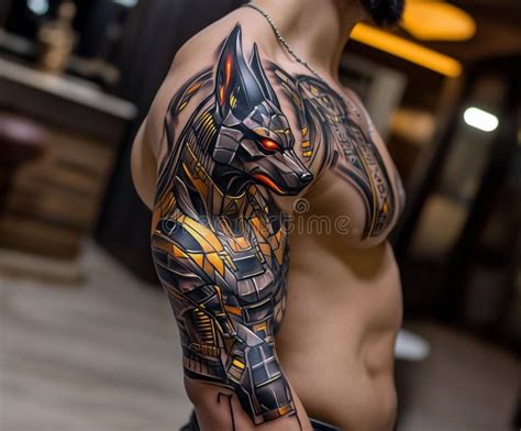Anubis Tribal Tattoo Designs