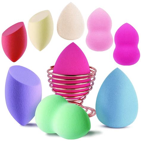 Makeup Sponge Set, Terresa 9 Pack Makeup Blenders Foundation Blending ...