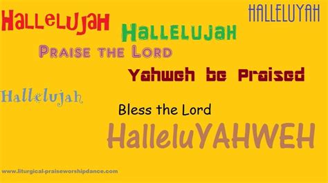 Hallelujah and it's meaning. How to use the meaning of hallelujah in ...