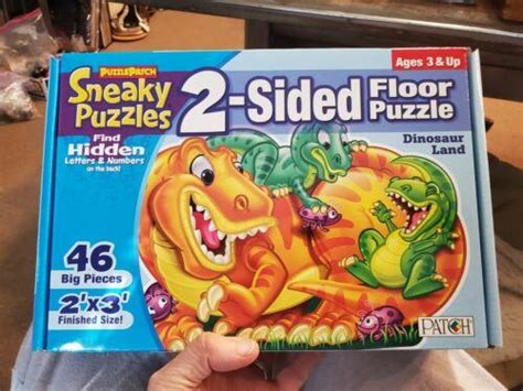 NEW Patch Scholastic Sneaky 2-sided Floor Puzzle 46 Piece 2'x3 ...