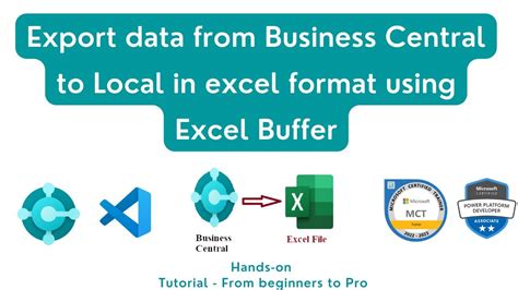 export to excel in business central | Excel buffer | business central tutorial