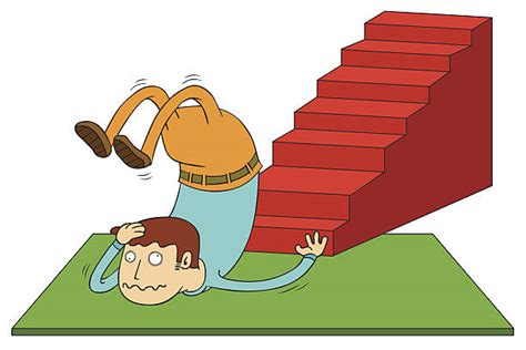 Best Man Falling Down Stairs Cartoon Illustrations, Royalty-Free Vector ...