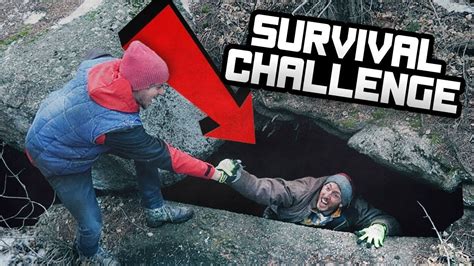 OVERNIGHT SURVIVAL CHALLENGE IN A CAVE! (24 Hours)