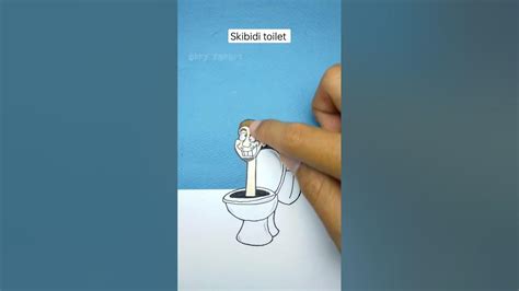 DIY Skibidi Toilet Paper Toy #skibiditoilet #paper #toys