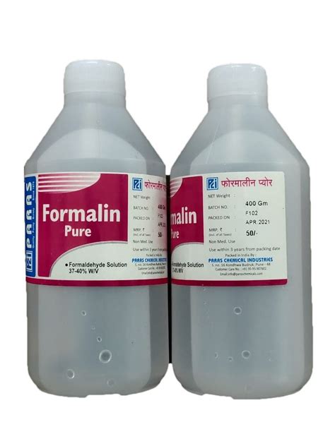 400 ML Formalin Pure, Liquid at ₹ 50/bottle in Pune | ID: 24327818488