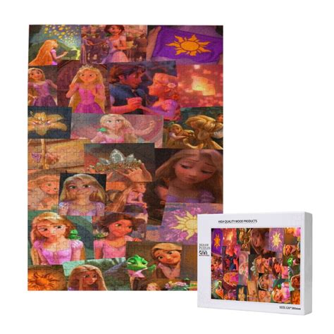 Rapunzel Jigsaw Puzzles 300/500/1000 Pieces Wooden Puzzles Gift for ...