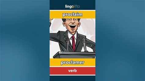 🇬🇧🇫🇷 proclaim - proclamer : vocabulary builder : learn English ...