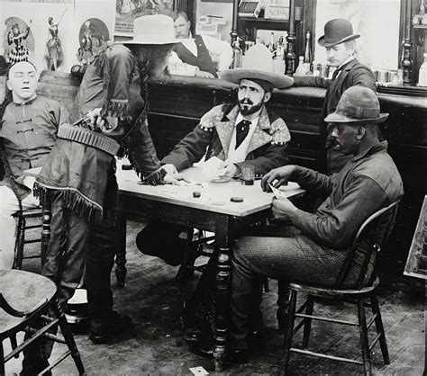 Vintage Western Saloon Poker Card Game Photo - 1900s Bar Decor ...