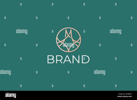 Modern and Elegant Brand Logo Design with Abstract Elements Sign Symbol ...