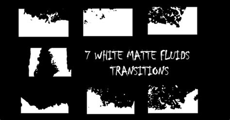 Transitions fluides blanc mat, Graphiques Animés Y compris : noir et ...