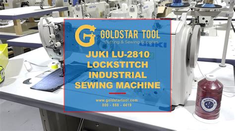 Product Showcase - JUKI LU-2810 Lockstitch Industrial Sewing Machine - Goldstartool.com-800-868-4419